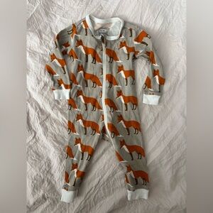Milkbarn Fox Footless Sleeper size 3-6 months